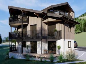 Bergzeit flat Saalbach directly on the ski piste