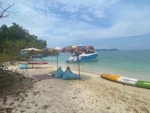 Private Beach Camping on island at Koh Lon Island
