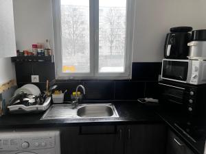 Cozy bedroom in a shared apart