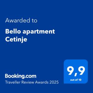 Bello apartment Cetinje