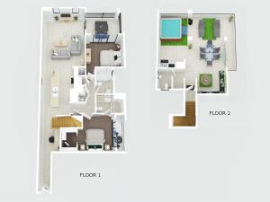 Cairns Penthouse - Private Rooftop Outdoor Gym, Spa & TV Area with Sunset & Mountain Views