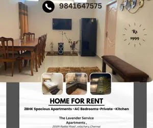 The Leisures Service Apartments 1BHK and 2BHK - Vandalūr