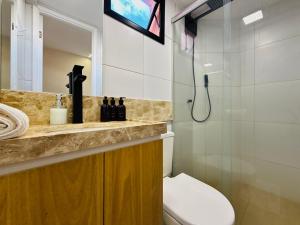 Flat Aquaville perto do Beachpark com 3 Suites