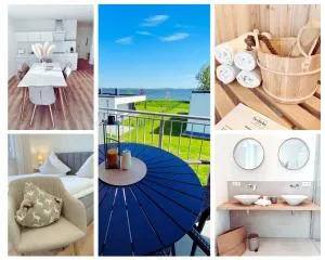 SEELIEBE APARTMENTS SCHWERIN - PKW, teilweise mit privater Sauna, WLAN, XXL-Balkon o Terrasse, Seeblick - Leezen