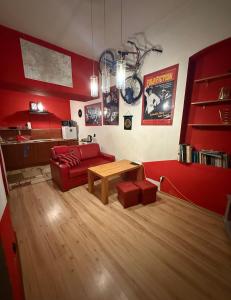 studio red and white