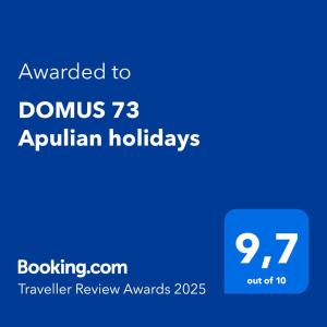 DOMUS 73 Apulian holidays