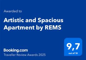 Artistic and Spacious Apartment by REMS