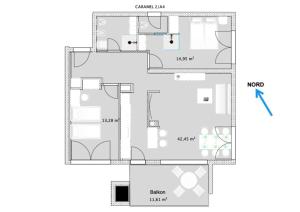 Geschmacksvolle Ferienwohnung mit Pool nur 60 m vom Strand für bis 5 Personen