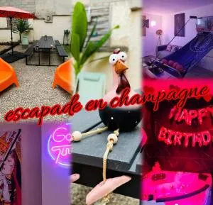 Le CoEuR du ViGnObLe Capacité 16 personnes max Venez partager un moment agréable en famille amis couples jeux Pétanque jacuzzi - Ay