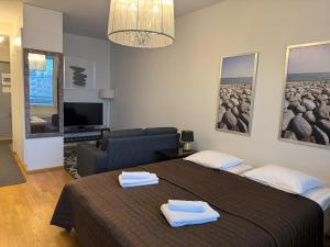 Park view city center studio with sauna