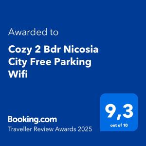Cozy 2 Bdr Nicosia City Free Parking Wifi