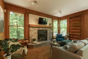 Wood Log Cabin Retreat - Spa - Gym - Family Club - Val-des-Lacs