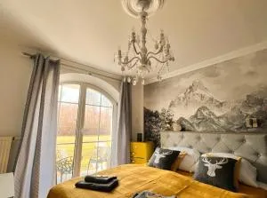 Bavaria Mountain Lodge Chalet DESIGN Ferienwohnung SKI Arber Osser Terrasse - Hohenwarth