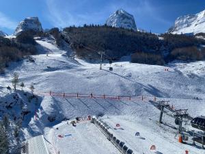 Le Skidoux 2*, au pied des pistes, vue montagne