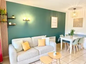 BISCARROSSE Charmant T2 Au cœur du Golf avec piscine Entre Lac & Océan - Ménage inclus - 比斯卡罗斯