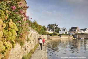 Maisons de vacances Confortable maison avec piscine a Larmor Baden : photos des chambres