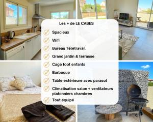 Appartements LE CABES - 2 Chambres - Climatisation - BBQ -Terrasse - Wifi - Bureau - SudSejourConciergerie : photos des chambres