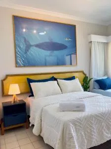 Flat aconchegante Frente Mar com Varanda - 热博阿陶