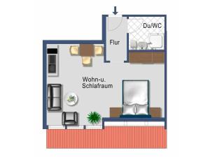 Hof Esterau - Appartment rot