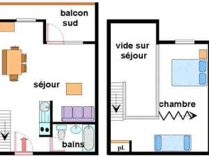 Appartements Appartement 5 pers avec balcon et vue sur pistes - FR-1-508-241 : photos des chambres
