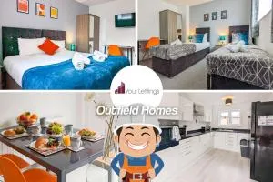 5-Bedroom Contractor House with 10 Beds Free Parking and Free WiFi - Outfield Homes by Your Lettings Short Lets & Serviced Accommodation Peterborough - Helpston