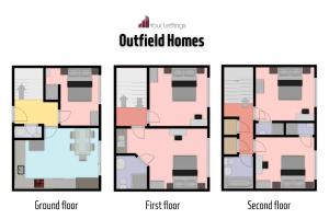5-Bedroom Budget Contractor House with 10 Beds Free Parking and Free WiFi - Outfield Homes by Your Lettings Short Lets & Serviced Accommodation Peterborough