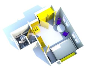 Kleines Einzelzimmer mit Meerblick