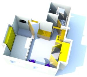 Kleines Einzelzimmer mit Meerblick