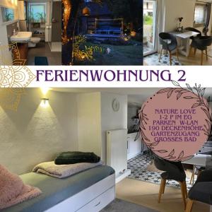 Ferieninrosengarten 1 Zi Appartement 190 cm Deckenhöhe ODER große 4 Zi DG WHG