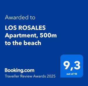 "LOS ROSALES Apartment, 500m to the beach"