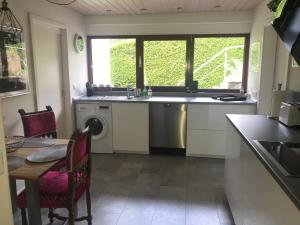 Ferienwohnung Burg Freienstein Blick mit Sauna