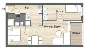 FeWo Ostseeglück 4-2-6 - Strandappartements am Leuchtturmweg