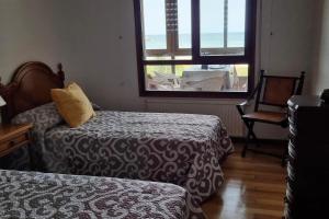 flat right on the beach with a view