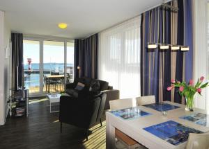 Apartment 3 - "Am Leuchtfeuer 3", Apartmenthaus Hafenspitze, Blickrichtung Strandoffene See