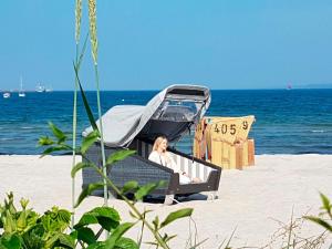 Schlafstrandkorb Süd-Höhe Wellenbad