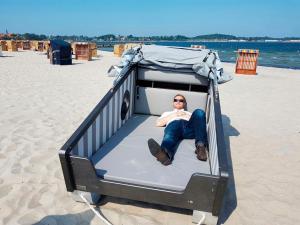 Schlafstrandkorb Süd-Höhe Wellenbad