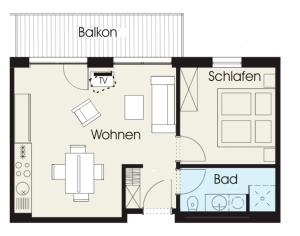 Apartment 4 - "MOIN MOIN" - Blickrichtung Offenes MeerStrand