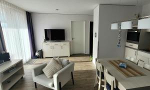 Apartment 26 "Strandgut", Blickrichtung StrandOffenes Meer