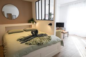 Appartements Troyes - Aux pieds du cube : photos des chambres