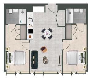 5 Star Modern 2 Bed Suite in Central Bham with Cinema