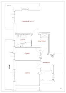 Apartment mit 1 Schlafzimmer und Balkon