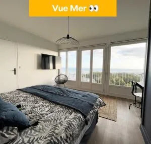 Nouveau! Appartement vue mer 180° et place parking - 勒孔凯