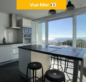 Superbe appartement avec une vue mer panoramique - 勒孔凯