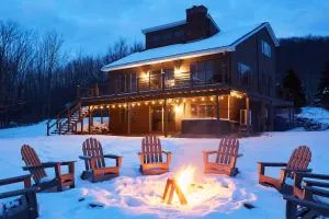 Cozy Lux Mountain Lodge Hot Tub Mtn Views Skiing - Gilboa