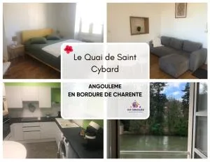 Le quai de Saint Cybard- Gare- BD- 4 pers - 圣伊里埃苏尔查