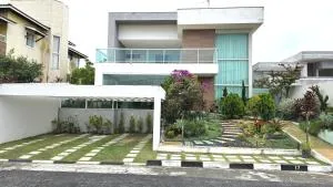 Casa 5 suítes acesso ao rio e praia-Cond Pq Jacuípe - 伊比拉奎拉