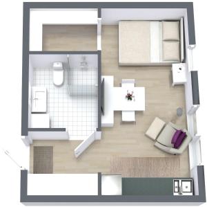 Kotimaailma - Modern studio in Vaasa citycenter, Kirjastokatu