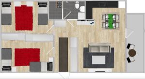 Kotimaailma Two bedroom apartment with private sauna