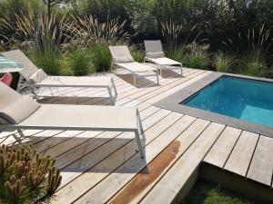 Villas Proche des plages, piscine exterieure : photos des chambres