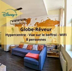 Globe-Rêveur, vue Beffroi & WiFi, Hypercentre - Douai